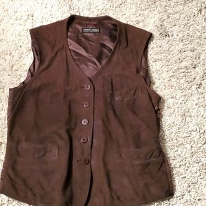 Giorgio Armani Suede Vest